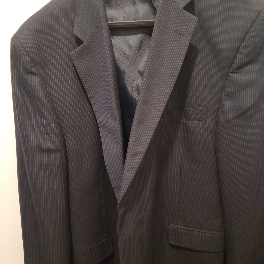 Haggar Midnight Blue Pinstripe Sports jacket